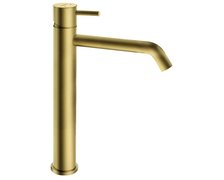 Novaservis FERRO NOSTRIS umývadlová vodovodná batéria s výpusťou vysoká, brúsená zlatá BCK2LBG