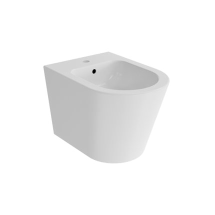 Besco CeraBe LAAX WHITE závesný bidet 49,5 x 36,5 cm B-LA-B