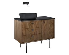 Elita LEGACY kúpeľňová skrinka pod umývadlo ľavá 100 cm 3S 1D, orech americký