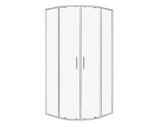 Novoterm SOLID RS chróm sprchový kút bez vaničky 80 x 80 x 195 cm, sklo číre, profil chróm