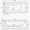Excellent Aquaria – Obdĺžniková akrylátová vaňa do kúpeľne 150 × 70 cm (WAEX.AQU15WH)