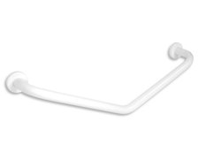 NOVASERVIS uhlové držadlo s krytkami 400x400 mm biele R66404,11