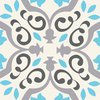 Tubadzin UNIT PLUS PATCH White dekor 22,3x22,3cm