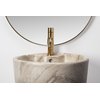 Rea BLANKA NATURAL MATT MARMUR keramické umývadlo voľne stojace 40 x 84 cm U4664