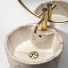 Rea BLANKA NATURAL MATT MARMUR keramické umývadlo voľne stojace 40 x 84 cm U4664