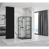 Rea CONCEPT BLACK sprchový kút 80 x 100 x 190 cm sklo číre K6389