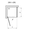 Ravak Chrome CRV1+CPS sprchový kút 100 x 80 x 195 cm, 1QVA0U01Z1+9QV40U00Z1