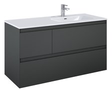 Elita SPLIT skrinka pod umývadlo 120 cm 3S, antracit matt 168178