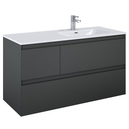 Elita SPLIT skrinka pod umývadlo 120 cm 3S, antracit matt 168178