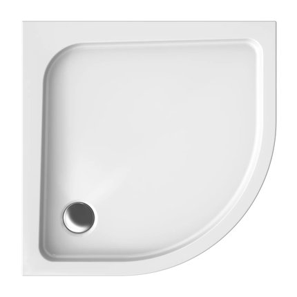 Polimat PAKO štvrť-kruhová sprchová vanička akrylát 90 x 90 x 16 cm 00110