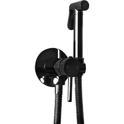 Rea LUNGO LOOP BLACK LESKLÁ bidetová batéria B5656