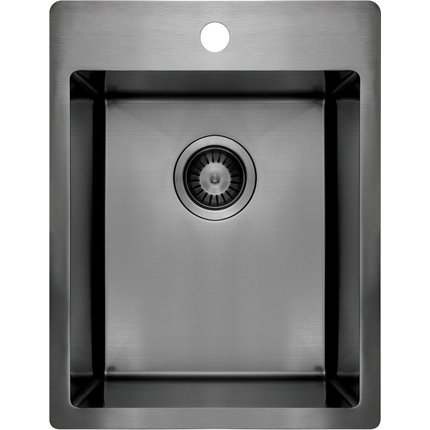 Deante OLFATO PRECIOUS 1-komorový nerezový drez 50,5 x 39 cm, titanium ZPO_D10E