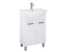Elita Sunn 55 2D White HG – Kúpeľňová skrinka s keramickým umývadlom 55,5x84x44 cm – RE169191008060​