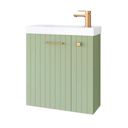 Uptrend kúpeľňová skrinka Nook set s umývadlom 55 cm šalvia matná 010-SU55-06+TR41366