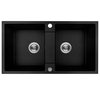 Kuchinox RAB granitový drez 80 x 44 cm, čierny SBF_720Y