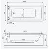 Excellent Aquaria – Obdĺžniková akrylátová vaňa do kúpeľne 160 × 70 cm (WAEX.AQU16WH)