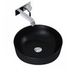Elita LORCA keramické umývadlo na dosku 41,5 cm, Black Matt RE040420047160