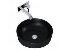 Elita LORCA keramické umývadlo na dosku 41,5 cm, Black Matt RE040420047160