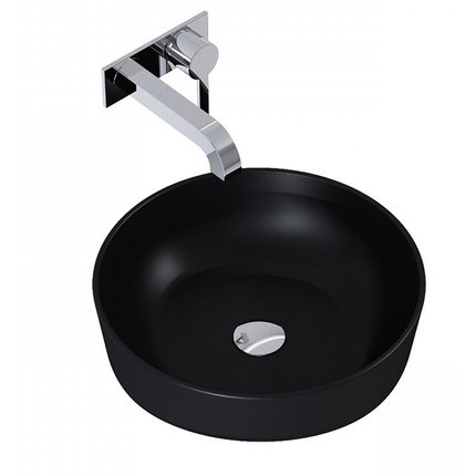 Elita LORCA keramické umývadlo na dosku 41,5 cm, Black Matt RE040420047160