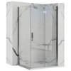 Rea MOLIER sprchový kút 80 x 80 x 190 cm, profil chróm K6367+K8534