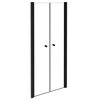 Besco SINCO DUE BLACK Sprchové dvere dvojkrídlové 90 x 195 cm sklo číre