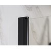 Besco SINCO DUE BLACK Sprchové dvere dvojkrídlové 90 x 195 cm sklo číre