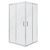 Novoterm Malibu SQ sprchový kút 80 x 80 x 190  cm, sklo mrazené "crepi"
