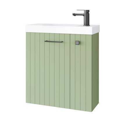 Uptrend kúpeľňová skrinka Nook set s umývadlom 55 cm šalvia matná 010-SU55-07+TR41366