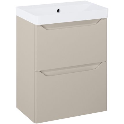 Elita HELO kúpeľňová skrinka s umývadlom 50 x 35,3 cm, fume matt RE020500207020