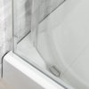Novoterm SOLID RS chróm sprchový kút s vaničkou 80 x 80 x 211 cm, sklo číre, profil chróm