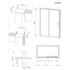 DEANTE CYNIA Sprchové dvere posúvne 100 x 200 cm sklo číre KTC_010P