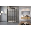 Radaway IDEA BLACK KDS FACTORY obdĺžnikový sprchový kút 160 x 100 x 205 cm 10115160-54-01L+10117100-01-01+Factory