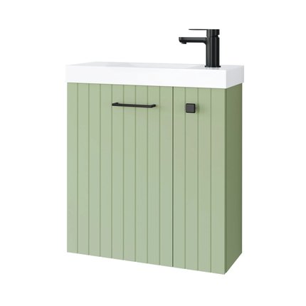 Uptrend kúpeľňová skrinka Nook set s umývadlom 55 cm šalvia matná 010-SU55-08+TR41366