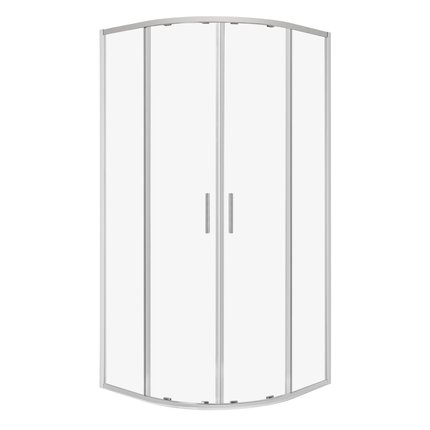 Novoterm SOLID RS chróm sprchový kút bez vaničky 90 x 90 x 195 cm, sklo číre, profil chróm