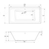 Cersanit INTRO akrylátová vaňa 150 x 75 cm S301-066