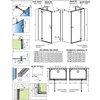Radaway ESSENZA PRO GOLD KDJ + S obdĺžnikový sprchový kút 120 x 70 cm 10097312-09-01L+10098070-01-01+10098070-01-01