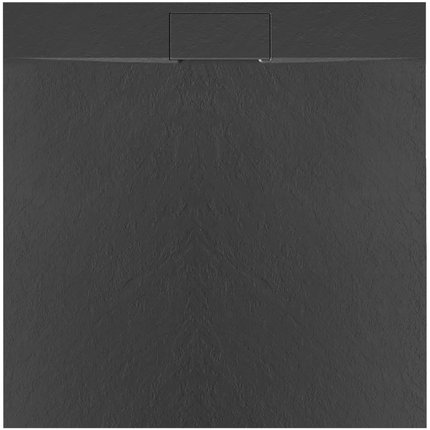 Rea BAZALT BLACK štvorcová sprchová vanička 90 x 90 x 2,5 cm, povrch štruktúra, čierna K3307