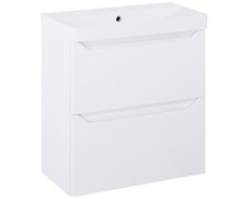 Elita HELO kúpeľňová skrinka s umývadlom 60,8 x 35,3 cm, biela lesklá RE020600208060