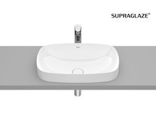 Roca INSPIRA Soft FINECERAMIC ® zápustné umývadlo 55 x 37 cm, biele SUPRAGLAZE® A327504S00