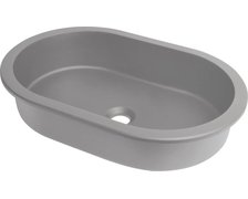 Deante SILIA granitové umývadlo pod dosku / zapustené 58,8 x 39 cm, szary metalik CQS_SU6U