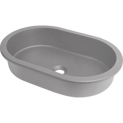 Deante SILIA granitové umývadlo pod dosku / zapustené 58,8 x 39 cm, szary metalik CQS_SU6U