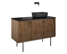 Elita LEGACY kúpeľňová skrinka pod umývadlo 120 cm 3S 1D pravá, orech americký RE01120109D480