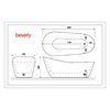 Aquatek BEVERLY voľne stojaca akrylátová vaňa 180 x 82 cm