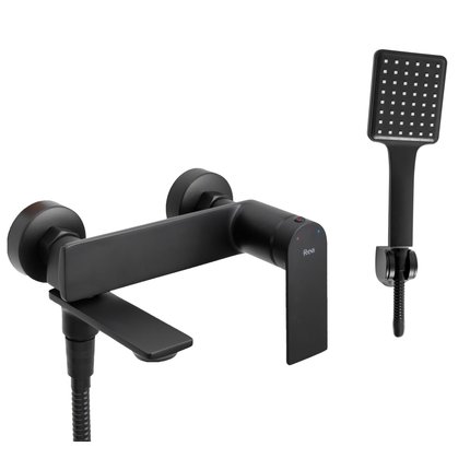 Rea STORM BLACK nástenná vaňová batéria B9989