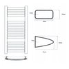 HOME KRETA kúpeľňový radiátor 95 x 47 cm KRE-95/47