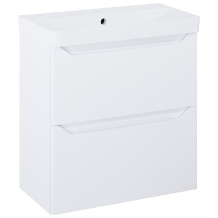 Elita HELO kúpeľňová skrinka s umývadlom 60,8 x 35,3 cm, biela matná RE020600205290