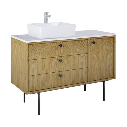 Elita LEGACY kúpeľňová skrinka pod umývadlo 120 cm 3S 1D ľavá, prírodný dub RE011200096690