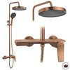 Rea VISION BRUSH COPPER sprchový set s batériou P9664