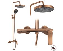 Rea VISION BRUSH COPPER sprchový set s batériou P9664