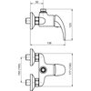 Novaservis METALIA 55 sprchová vodovodná batéria bez príslušenstva 150 mm, chróm 55062/1,0